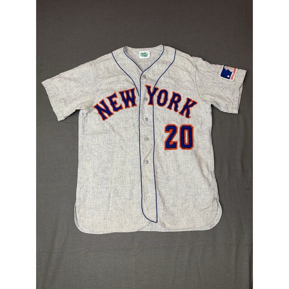 Vintage 1960s NY Baseball Jersey #20 Tommie Agee MLB 100th Anniversary Size L